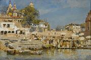 Temples and Bathing Ghat at Benares Edwin Lord Weeks